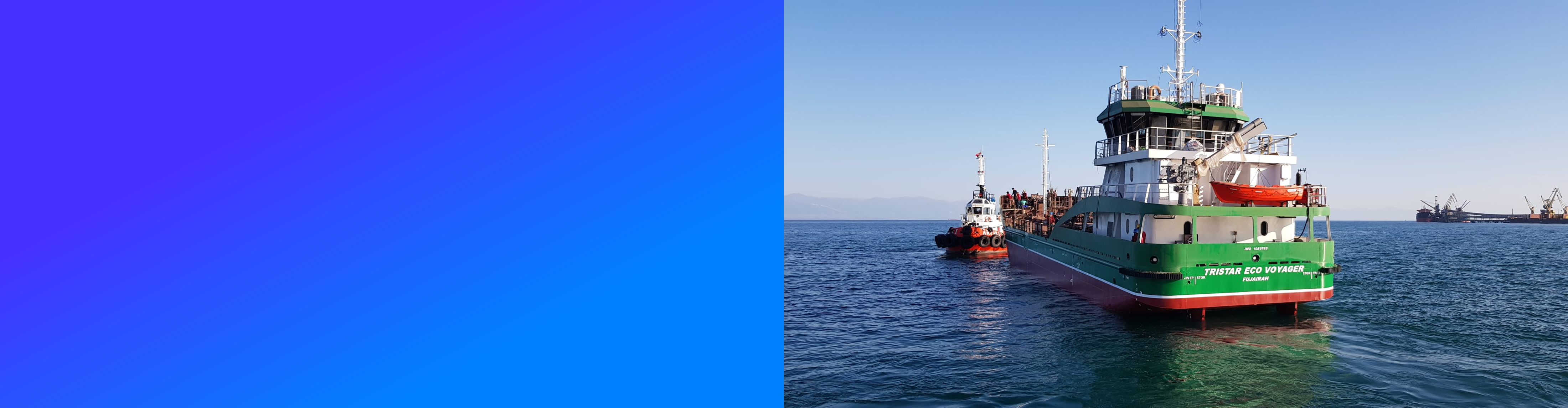 Tristar Eco Voyager Lubricants bunkering barge in Fujairah
