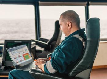 Chief Engineer reviewing online sample report