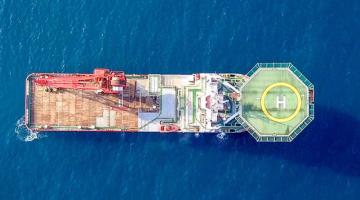Vessel at sea