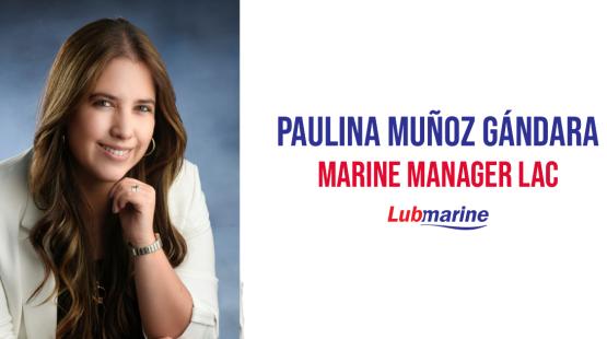 Portrait of Paulina Munoz Gandara, South America Marine Manager, Lubmarine